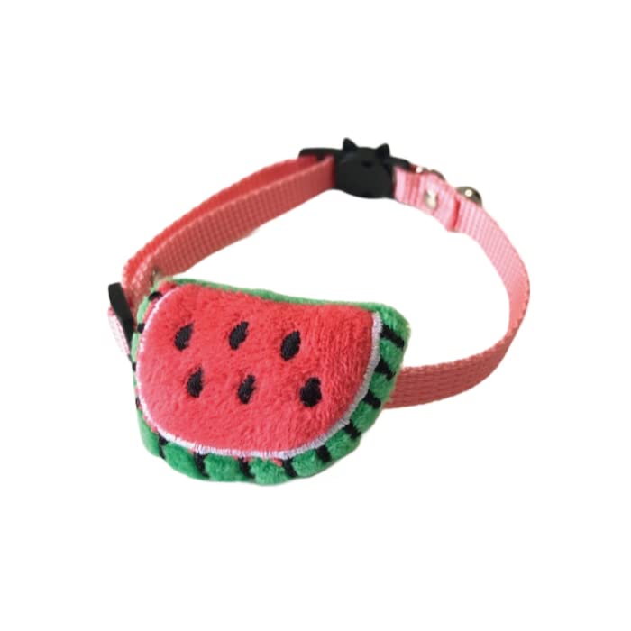 猫ちゃんに優しい首輪★スイカホワイト 猫ちゃんに優しい首輪☆スイカホワイト